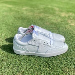 Vans Lowland Cc ComfyCush Leather Skate Shoes True White